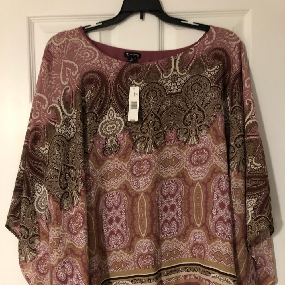 Handkerchief poncho shirt